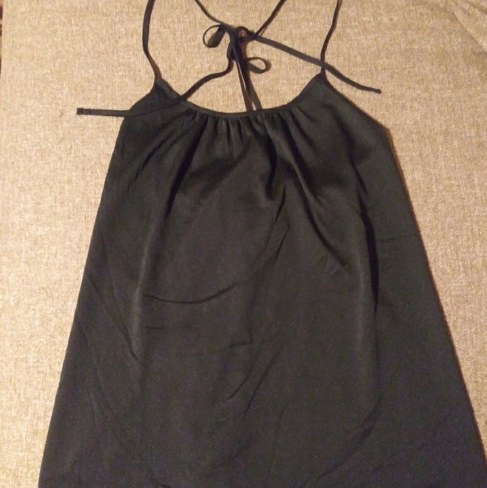 Ann Taylor Black Satin Cami